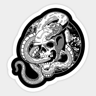 skull serpant Sticker